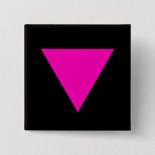 "PINK TRIANGLE" GAY PRIDE PINBACK BUTTON