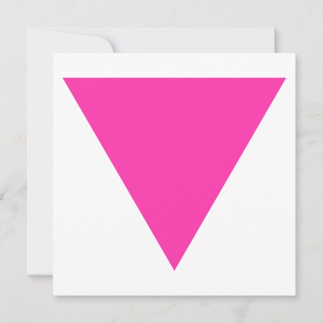 pink triangle invitation (Front)