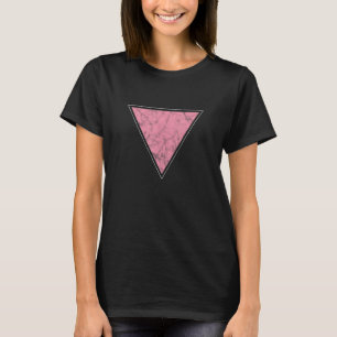 Pink Triangle LGBT Flag Gay Lesbian Bi Trans Pride T-Shirt