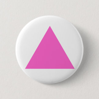 Pink Triangle Pinback Button