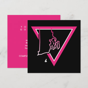 pink triangle rhode island invitation