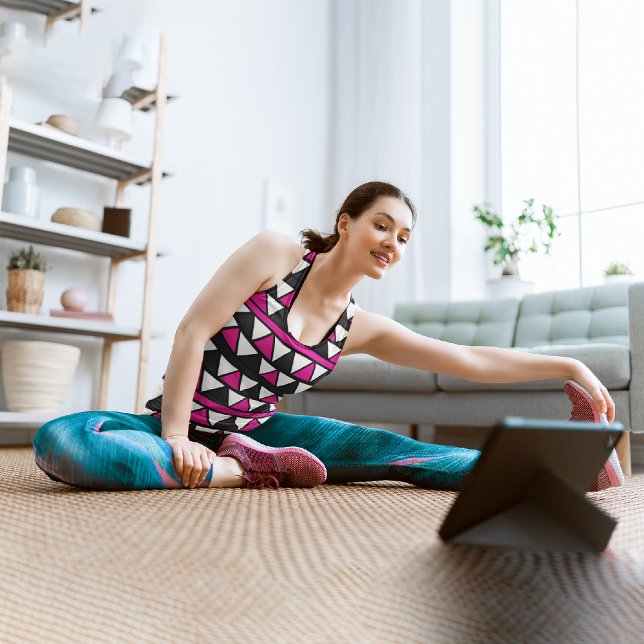 Pink triangles tank top (Creator Uploaded)