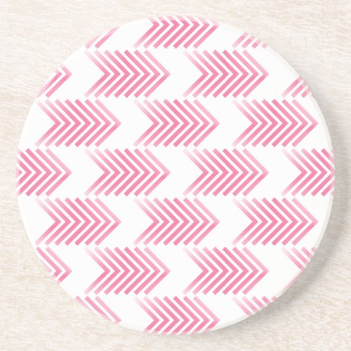 Pink Tribal Arrow Pattern Coaster