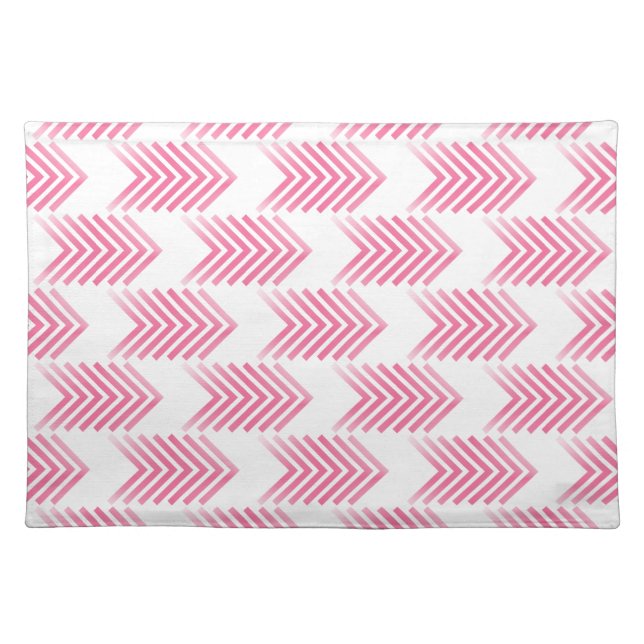 Pink Tribal Arrow Pattern Placemat (Front)