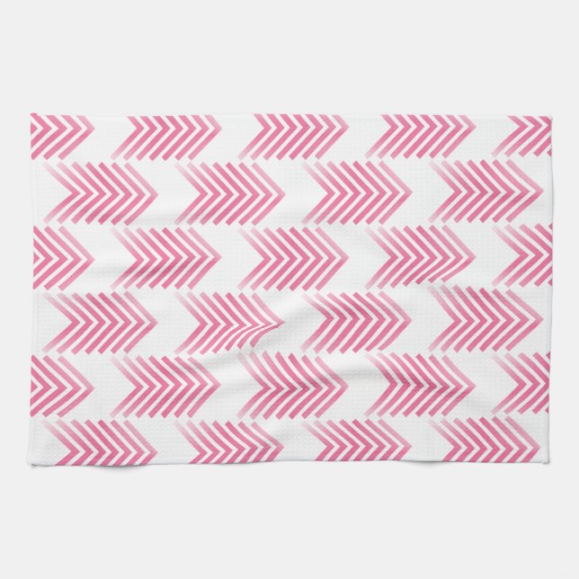 Pink Tribal Arrow Pattern Towel (Horizontal)