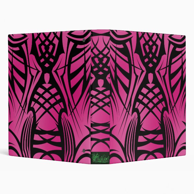 Pink Tribal School Binder (Background)