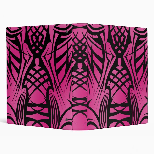 Pink Tribal School Binder (Background)