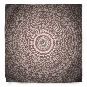 Pink Tribal Style Mandala Design Bandana
