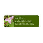 Pink Trillium Flower Label