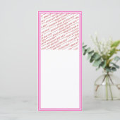Pink Trimmed Border Template (Standing Front)
