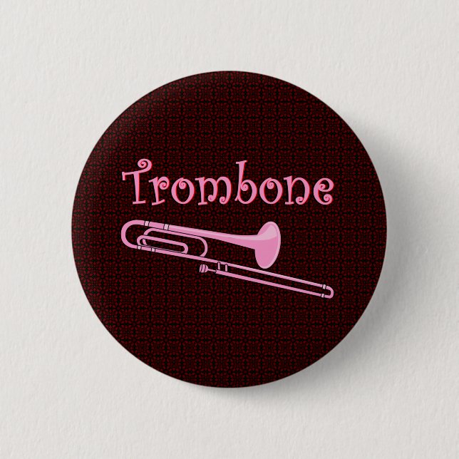 Pink Trombone Button (Front)
