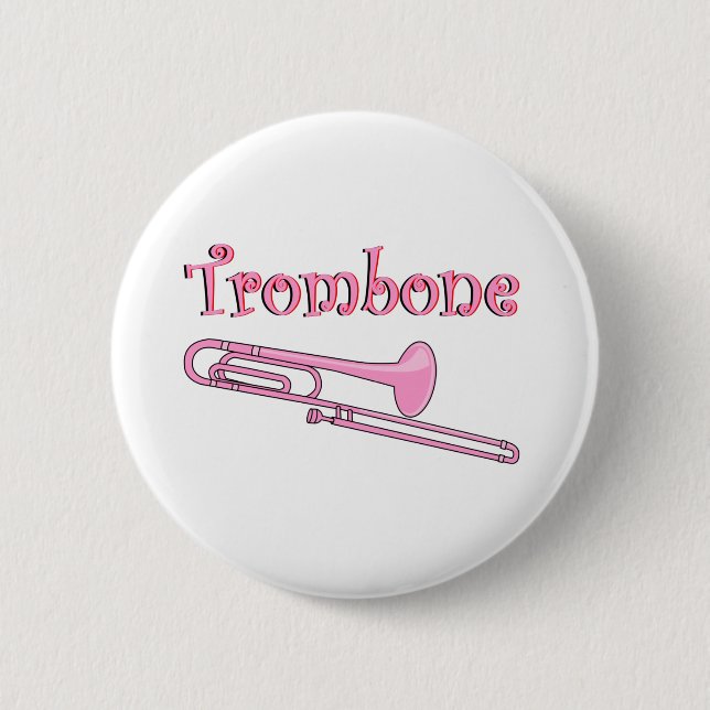 Pink Trombone Button (Front)
