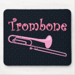 Pink Trombone Mouse Pad