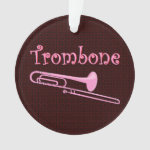 Pink Trombone Ornament