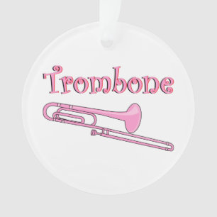 Pink Trombone Ornament