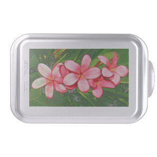 Pink Tropical Frangipani Art Cake Pan