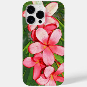 Pink Tropical Frangipani Art Case-Mate iPhone 14 Pro Max Case