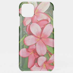 Pink Tropical Frangipani Art iPhone 11 Pro Max Case