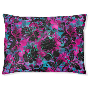 PINK TROPICAL HAWAIIAN FLORAL PET BED