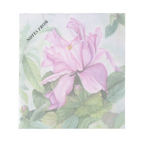 PINK TROPICAL ORCHID CUSTOMIZABLE NOTE PAD