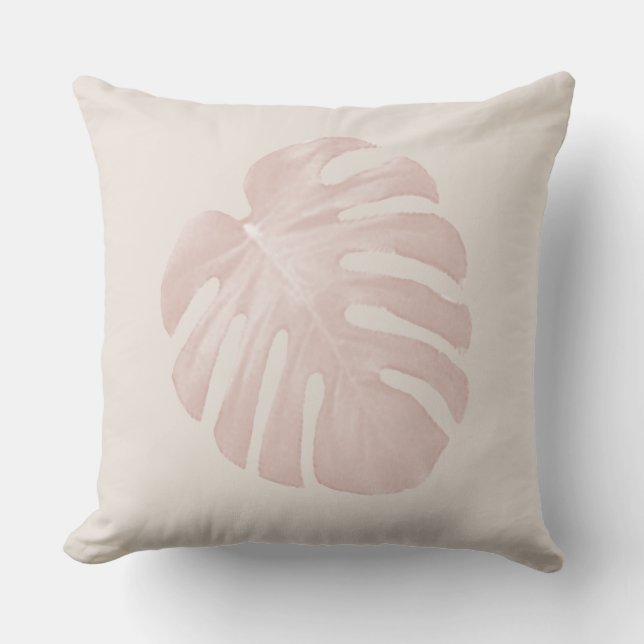 Pink Tropical Pillow (Front)