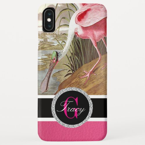 Pink Tropical Roseate Spoonbill iPhone XS Max Case