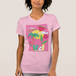 Pink Tropical SummerFruit T-Shirt