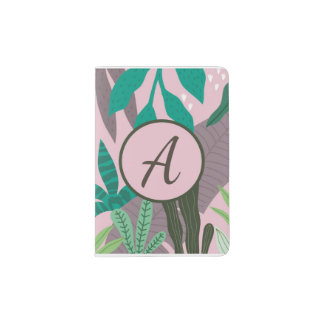 Pink Tropical Vibes - Personalized Passport Cover