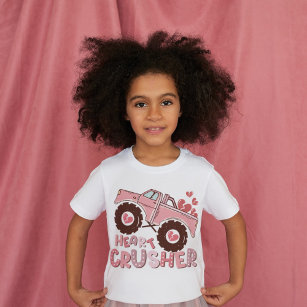 Pink Truck Heart Crusher T-Shirt
