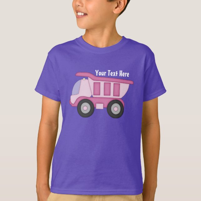Pink Truck (Personalized) T-Shirt (Front)