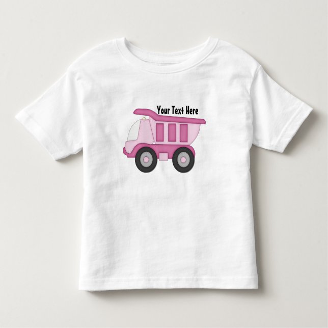 Pink Truck (Personalized) Toddler T-shirt (Front)