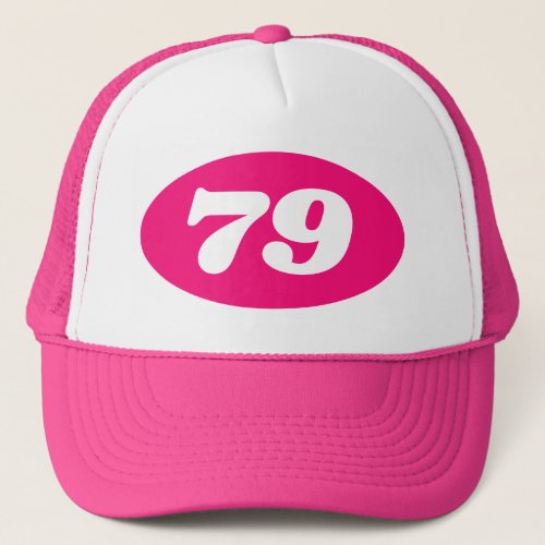 Pink trucker hat womens 79th Birthday party