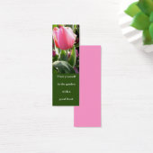 pink tulip bookmark (Desk)