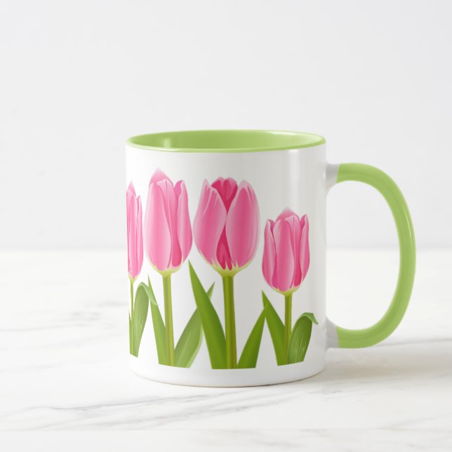 Pink tulip coffee mug (Right)