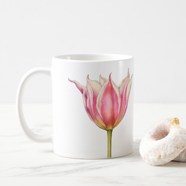  Pink Tulip Coffee Mug (With Donut)
