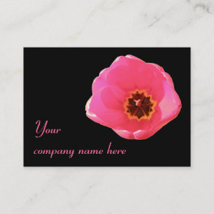 Pink Tulip Customizable Business Card