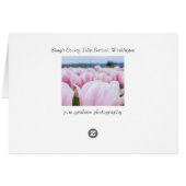 Pink Tulip Field Cards (Back Horizontal)