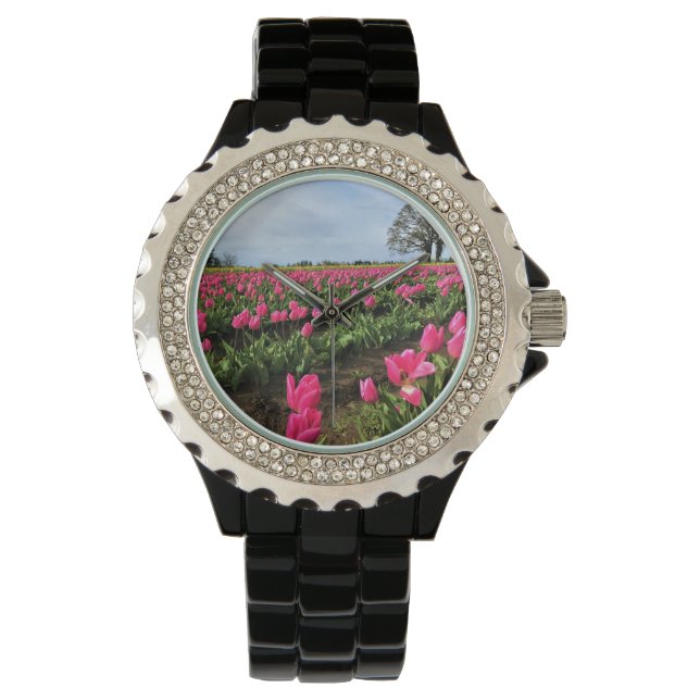 Pink Tulip Field, Oregon Watch (Front)
