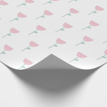 Pink Tulip Floral Minimalistic Simple