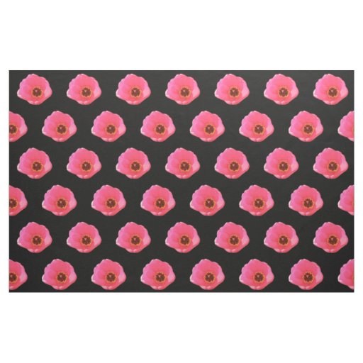 Pink Tulip Floral Patterned Fabric