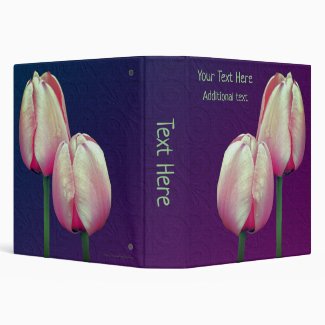 Pink Tulip Flowers Personalized