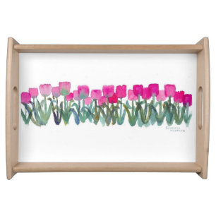 Pink Tulip Grove Tray