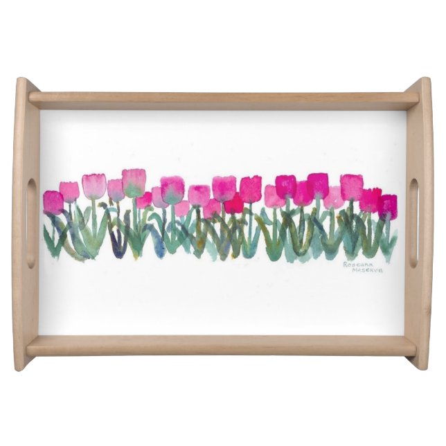 Pink Tulip Grove Tray (Front)