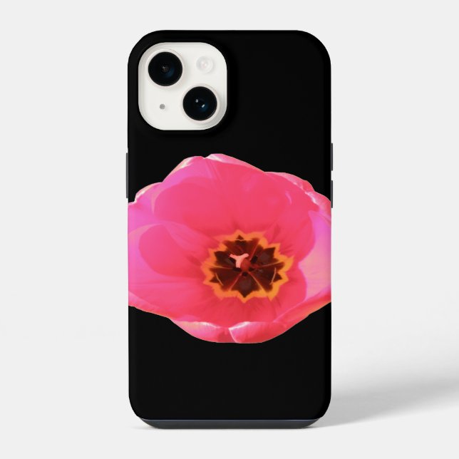 Pink Tulip Iphone Case (Back)
