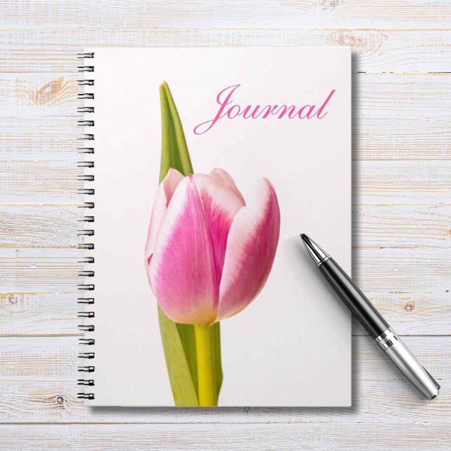 Pink Tulip Journal Notebook  (Creator Uploaded)