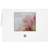PINK TULIP ~ My Love Cards (Back Horizontal)