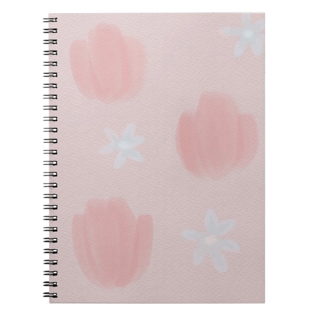 Pink Tulip Notebook (Front)