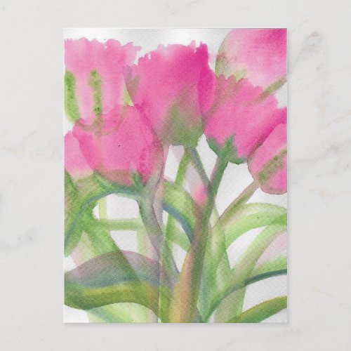 Pink Tulip Postcard