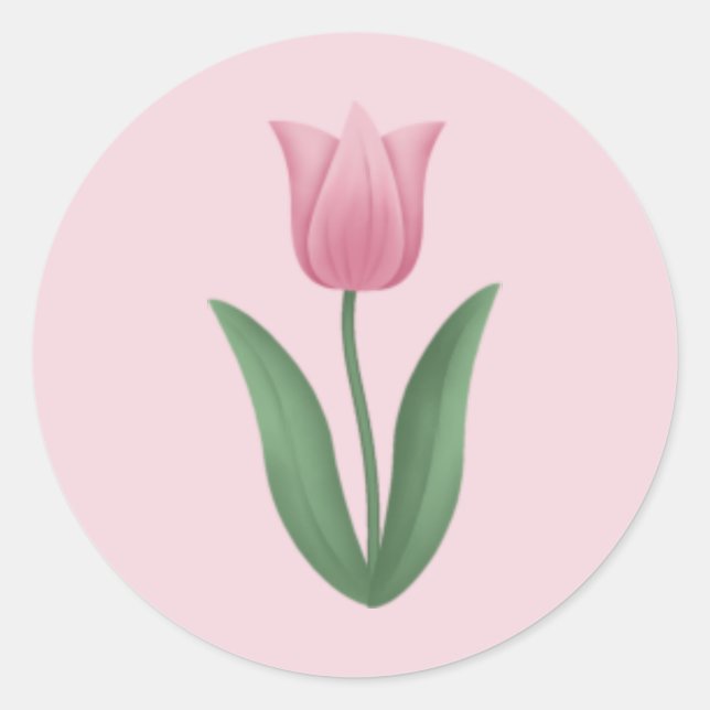 Pink Tulip Stickers (Front)