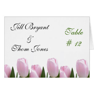 Pink Tulip Wedding Cards